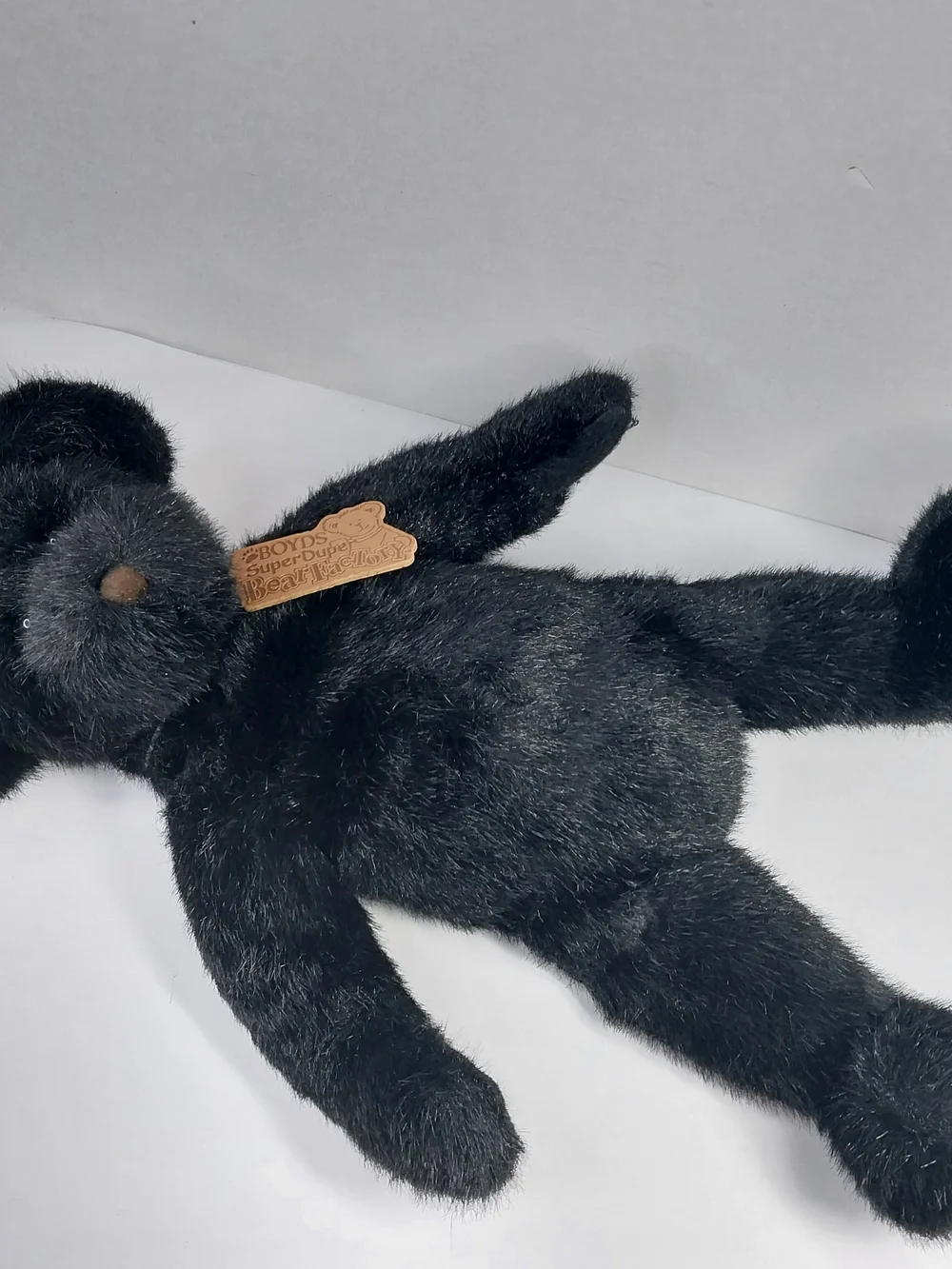 Vintage Boyds Bears Super Duper Black Plush 16